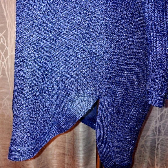 Westport Sparkle Blue Cross Neck Tunic - Picture 4 of 7